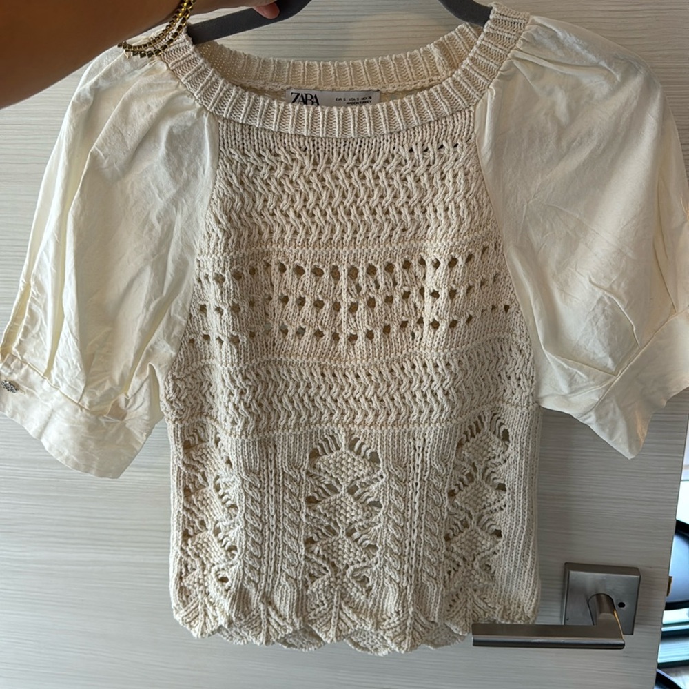 Zara knit blouse